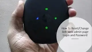 How to Change JioFi 4 Admin Page Login Details || Web Configuration Login Details