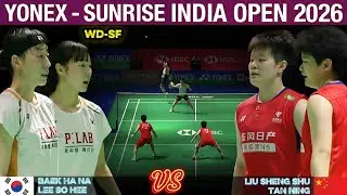 [Women's Doubles - SF] Baek Ha Na/Lee So Hee vs Liu Sheng Shu/Tan Ning | Badminton YSIO26