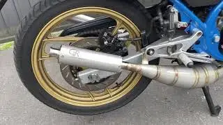 Primer arranque RD350 con escapes GR
