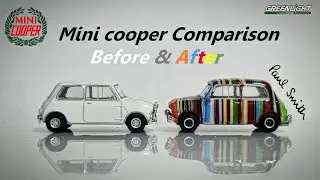 Minicooper 1/64 custom Before & After Comparison