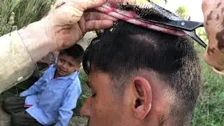 My Asmr real haircut with zaza machine and fast cissor without blade or razor {Asmr Ishfaq-}