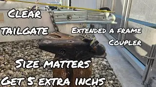 Demco extended A frame trailer coupler. Can open tailgate now. Review of the ultimate trailer jack