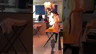 Эксперимент с огнем и мыльными пузырями. фокус