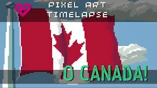 Pixel Art Timelapse - O Canada!