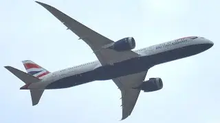 BRITISH AIRWAYS Boeing 787-9 Dreamliner G-ZBKD - בגובה נמוך