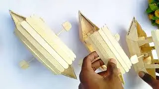 Creative Matchstick Boat Photo Frame Craft | Best DIY Handmade Idea