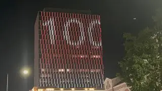 [ PIRAEUS TOWER ] 100 χρόνια Ολυμπιακός: Ερυθρόλευκος ο Πύργος Πειραιά
