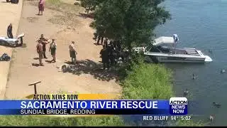 Redding Police officer rescues rafter from Sacramento River