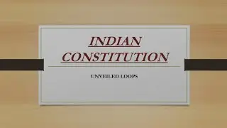 PPT ON INDIAN CONSTITUTION | POWERPOINT PRESENTATION