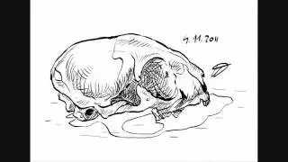 Sketching skull in GIMP