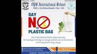 SAY NO TO PLASTIC BAGS #shots #2024 #education #ops #notoplastic #cbse #motivation #plastic #save
