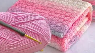 A Blanket in 3 Days! You've Never Seen Such an Easy and Beautiful Crochet Pattern
