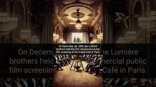Today in History: Birth Of Cinema #LumiereBrothers #Paris #CinemaHistory #FilmScreening #1895