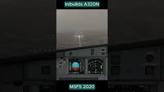 Low Visibility Landing Luton - Inibuilds A320NEO #lowvisibility #fog #msfs2020 #inibuilds