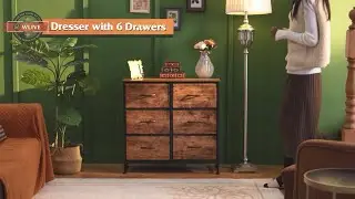 WLIVE | 6 Drawer Fabric Dresser
