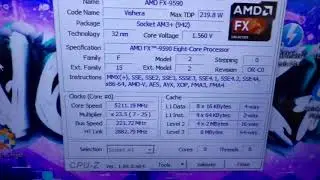 FX 9590 5.2 GHz on air Overclocking