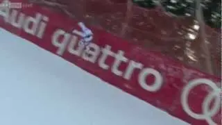 PETER FILL CRASH KITZB&Uuml;HEL 2013 - Herren-Abfahrt World Cup downhill - Sturz - Sieger Dominik Paris