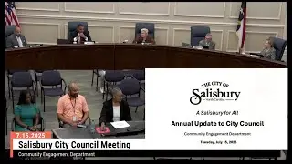 2025 Presentation - Annual Report of the City of Salisbury, NC's Community Engagement Department