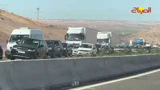 تزامناً مع عطلة عيد الفطر.. حادثة سير تعطل حركة المرور بين الدار البيضاء ومراكش