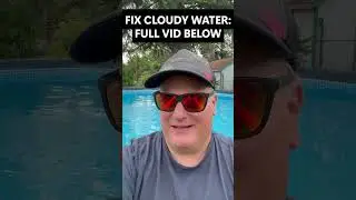 Как быстро устранить мутную воду в бассейне! 💦 (Посмотрите полное видео ниже)