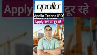Apollo Techno Industries IPO Apply or Avoid #shorts