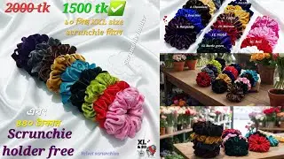 নতুন অফার = Buy 10 pieces get 1 scrunchie holder free 🌸🫧🍃 XL & BD brand 