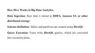 BIG DATA ANALYTICS - HIVE