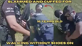 This Cop Made a Huge Mistake-Slammed And Cuffed For Walking With No Shoes