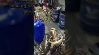 Engine oil pan Drain plug over torque #mechanic #shorts #automotive