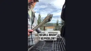 No BBQ Brush? Clean Your BBQ Grill With Just 2 Things!