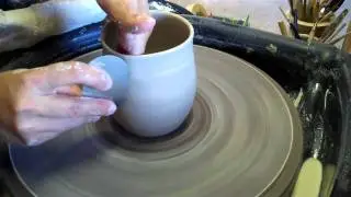 Ceramic Cup #175 - Clay Thrown on the Pottery Wheel