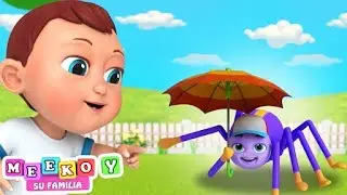 Canción de la araña Incy Wincy | Canciones infantiles para niños | Meeko's Family en Español
