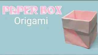 How to make easy paper box #paperbox #origamibox #papercraftideas #diy #origami #paperart #viral 