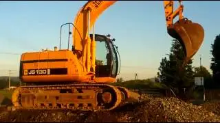 JCB JS130 tracked excavator