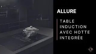 TABLE INDUCTION AVEC HOTTE INTEGREE ALLURE