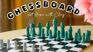 DIY Chess Set with CLAY and RESIN ! | diywithkanchan