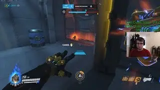 Токсичный бог смерти Чипса из Overwatch в команде с самым низким рейтингом ELO