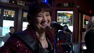 Guitar shreddin' granny returns to stage after hospitalization