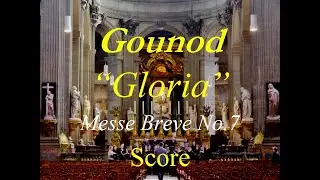 Gounod - Messe brève no 7  Gloria - Score