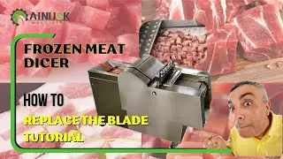 Industrial Commercial Frozen Meat Dicer Automatic Chicken Cutting Machine