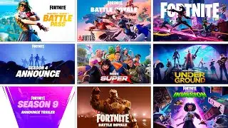 All Fortnite Season And Battle Pass Trailers (Season 1 - Season 36)