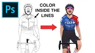 Photoshop Hack: How to Perfectly Color Inside the Lines of Line Art!