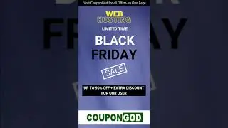 Black Friday Web Hosting Deals 2022 by CouponGod, All Offers in One Place #Shorts #blackfriday