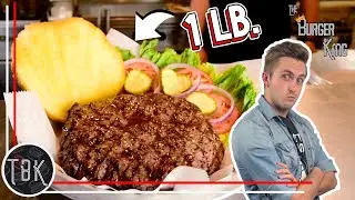 Aaron Eats A 1LB. BURGER! Then a PBB&J Burger and MORE! | The Burger King Ep.  1