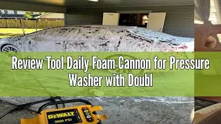 Review Tool Daily Foam Cannon for Pressure Washer with Double Tip Attachment, Dual Lance Wide Mouth