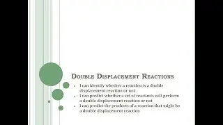 Double Displacement - Grade 10