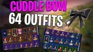 Cuddle Bow Back Bling on 64 Outfits | Cuddle Team Leader - Fortnite