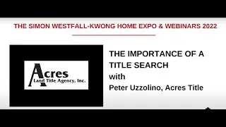The Importance of a Title Search in New Jersey with Peter Uzzolino