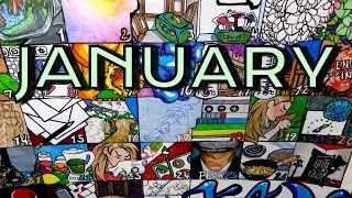 Calendar Drawings ○ January 2018