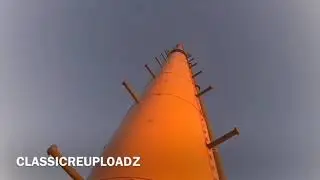 FIRST PERSON VIEW OF RADIO TOWER TECHNICIAN/ CELL TOWER CLIMBER
